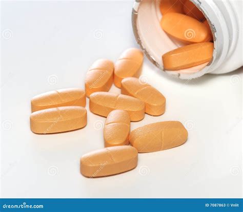 Yellow pills stock image. Image of medicine, pills, drugs - 7087863