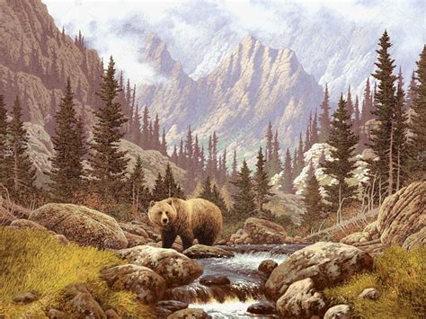 Grizzly Bear In The Rockies — Stock Photo © designwest #5798328