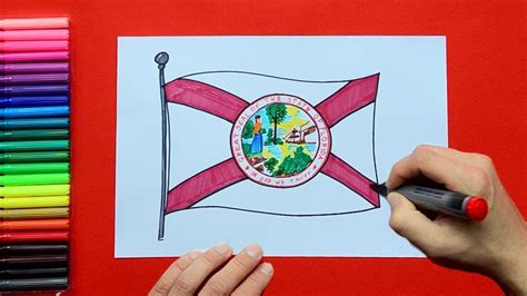 [36+] Florida State Flag In The United States Of America Usa Blowing ...