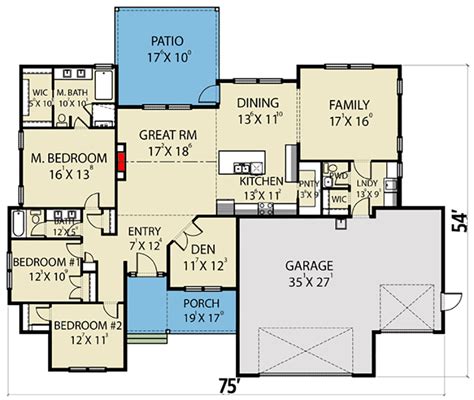 House Plans One Level Open Floor Plan - Image to u