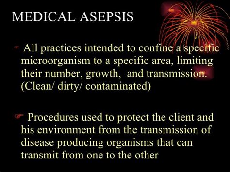 Medical Asepsis