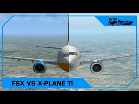 Microsoft Flight Simulator X vs X-Plane 11 (Vanilla, No mods!) - YouTube