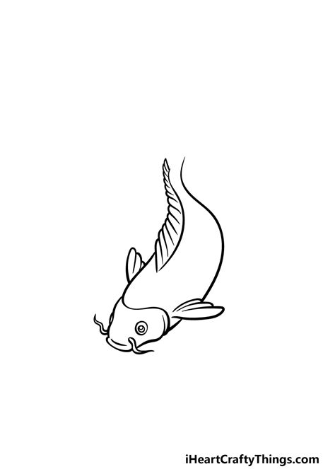 Koi Fish Drawing Easy