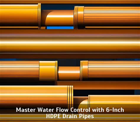 Master Water Flow Control with 6-Inch HDPE Drain Pipes - Vassar Chamber