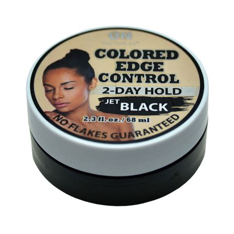 Jet Black Colored Edge Control Hair Gel - Walmart.com - Walmart.com