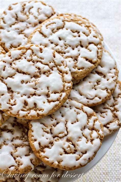 Old-Fashioned Iced Oatmeal Cookies - Saving Room for Dessert