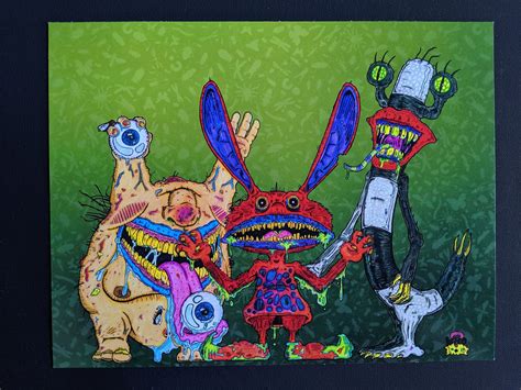 Aaahh Real Monsters: Krumm, Ickis, & Oblina | Who? Art Lab