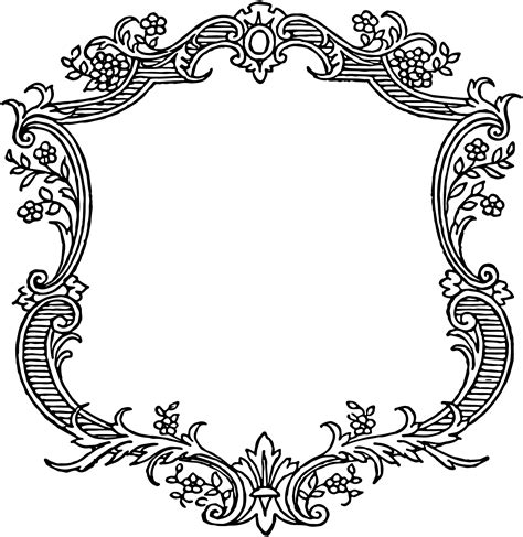 9 Scroll Border Vector Images - Free Vintage Scroll Borders, Vintage ...