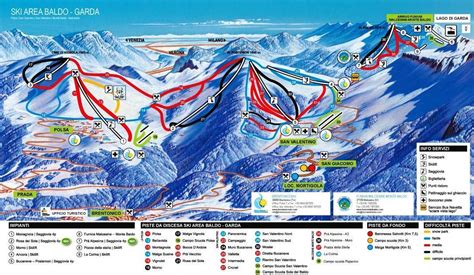 Monte Baldo Piste Map | Plan of ski slopes and lifts | OnTheSnow