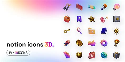 Notion Icons 3D, a project by Vyshnav Gangadharan | Peerlist