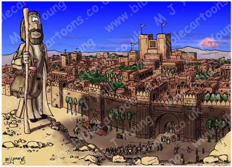 Jonah 03 - Scene 08 - Nineveh | Bible Cartoons