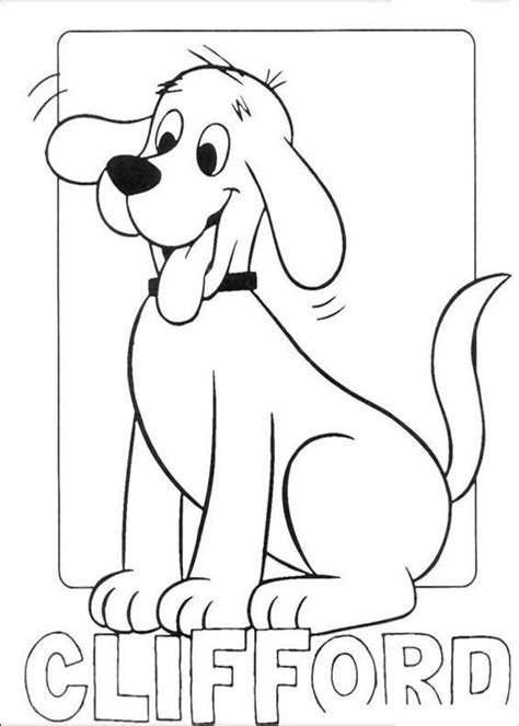 Animations A 2 Z - Coloring pages of Clifford the big red dog | Dog ...