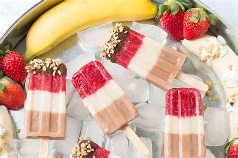 Banana Split Popsicles