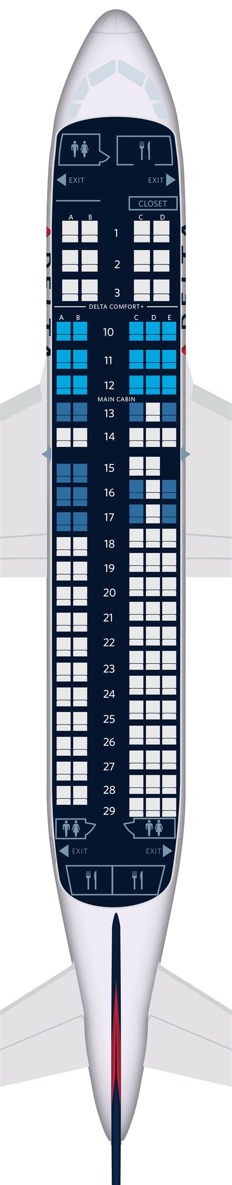 Airbus A220-100 Seat Maps, Specs & Amenities | Delta Air Lines