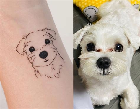 Dog Silhouette Tattoo