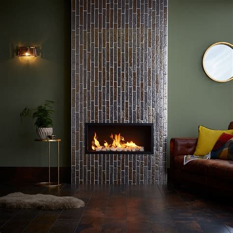 Boutique Metallic Copper Brick Slip Tiles | Walls and Floors ...