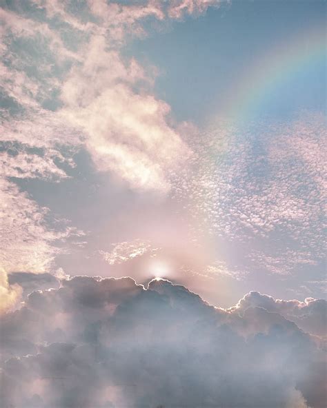 HD wallpaper: rainbow and clouds, cloud - sky, beauty in nature ...