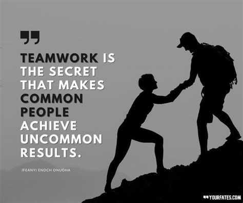 Teamwork is the Secret