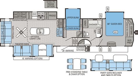 2 Bedroom 2 Bath 5th Wheel Floor Plans | Home Inspiration