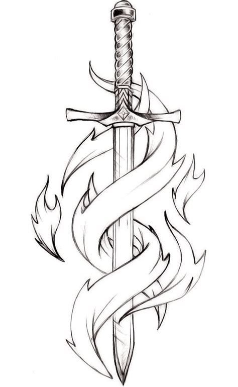 Sword Coloring Page