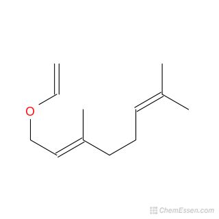 Geranyl vinyl ether Structure - C12H20O - Over 100 million chemical ...