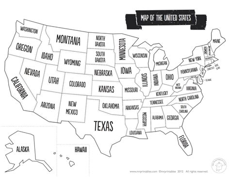 Us Map The South Printable Usa Map Print New Printable Blank Us State ...