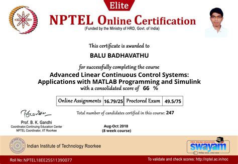 NPTEL-Certificates - Vaagdevi College of Engineering