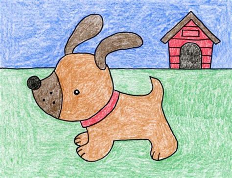 Easy How to Draw a Cute Puppy Tutorial · Art Projects for Kids