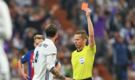 Sergio Ramos red card: Real Madrid chief blasts referee after Barcelona ...