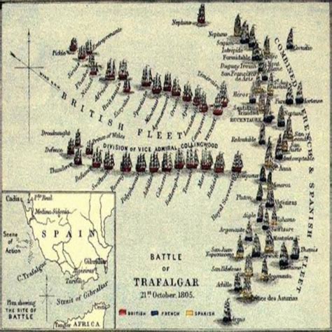 Battle Of Trafalgar Location Map