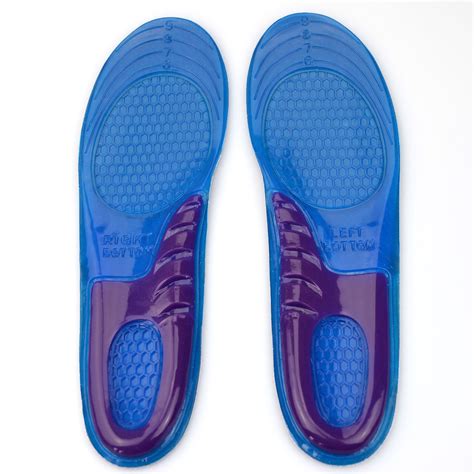 Silicone Gel Insoles for Men Heel Arch Pain Running Shoes