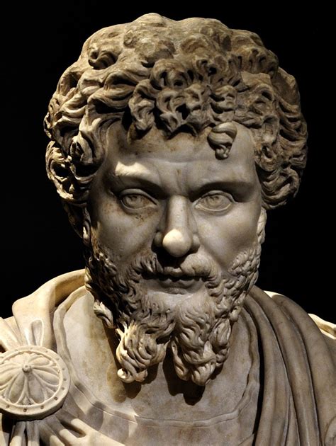 Septimius Severus (close-up). Marble. Ca. 200 CE. Inv. No. I 181 ...