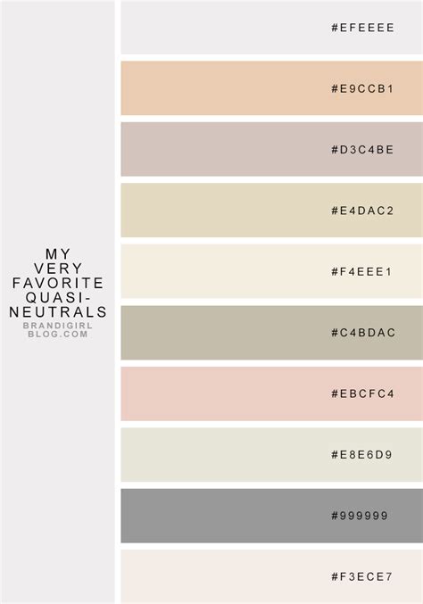 My Very Favorite Quasi-Neutrals | Color palette design, Color schemes ...