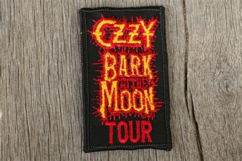 Items similar to Vintage Ozzy Bark at the Moon Tour Patch on Etsy