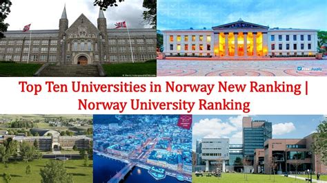 Top Ten Universities in Norway New Ranking | Norway University Ranking ...