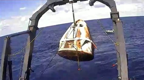 SpaceX Crew Dragon completes first spaceflight with splash...