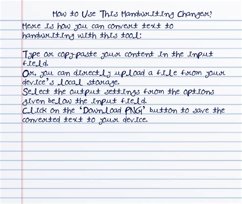 Text To Handwriting Converter - Create Assignments Online