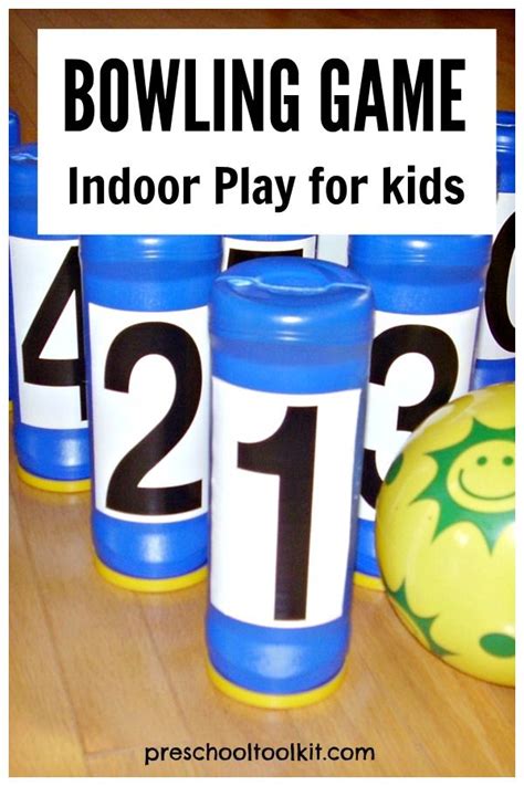 DIY Indoor Bowling Game Kids Activity | Bowling games, Kids indoor play ...