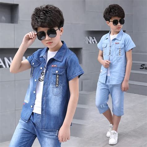 Summer 2018 boys clothes sets 3 6 8 10 15 years boy clothing set casual ...