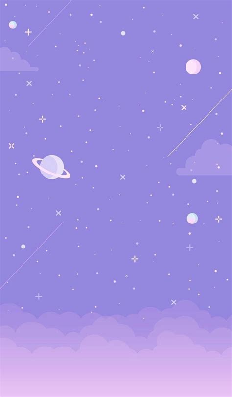 Kawaii Pastel Purple Wallpaper