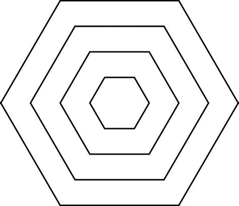 Hexagon Printable Template