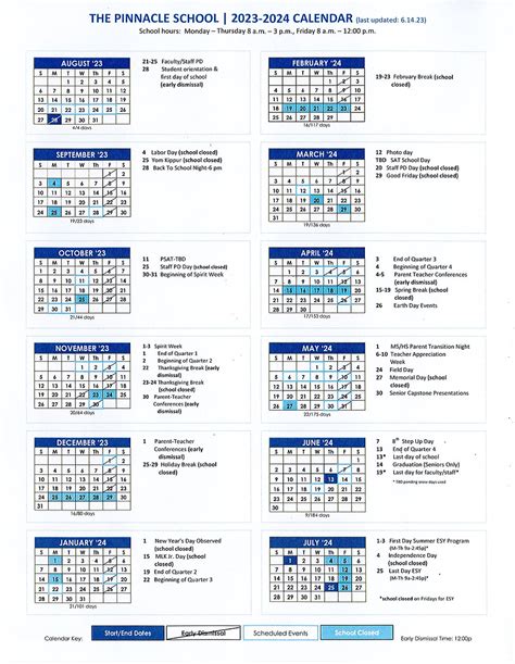 The Pinnacle School | School Calendar | Inclusion School | Stamford CT