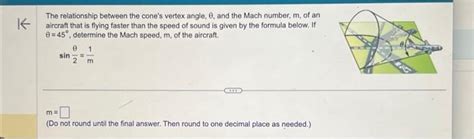 Solved The relationship between the cone's vertex angle, θ, | Chegg.com