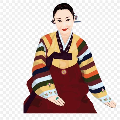 South Korea Woman Cartoon Hanbok Illustration, PNG, 1134x1134px, South ...