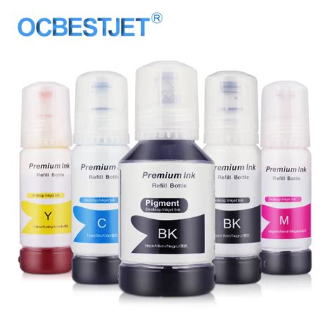 001 EcoTank Ink Bottles T001 Refill Dye Ink For Epson EcoTank L6170 ...