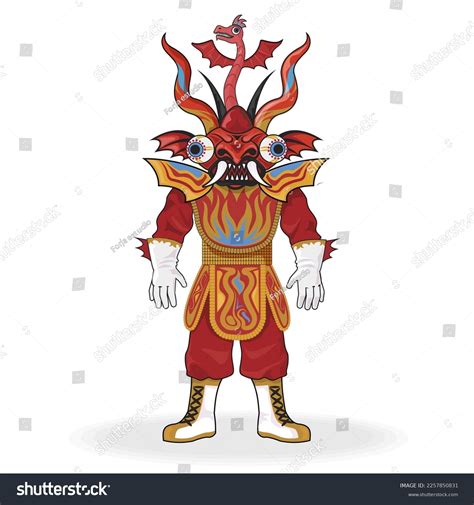 Diablada Peru Bolivia Traditional Typical Dance Stock Vector (Royalty ...