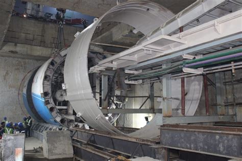 Three Shields Of First TBM Reach Launching Shaft: Agra Metro - Metro ...