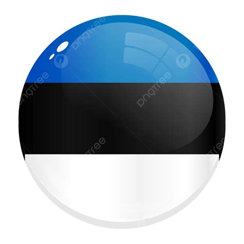 Estonia Flag Vector Art PNG, Round Country Flag Estonia, Round, Flag ...