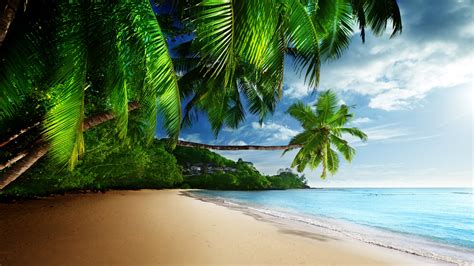 🔥 Free Download Tropical Beach Paradise 4k Ultra Hd Desktop Wallpaper ...