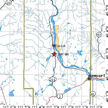 Usk, Washington (WA) ~ population data, races, housing & economy